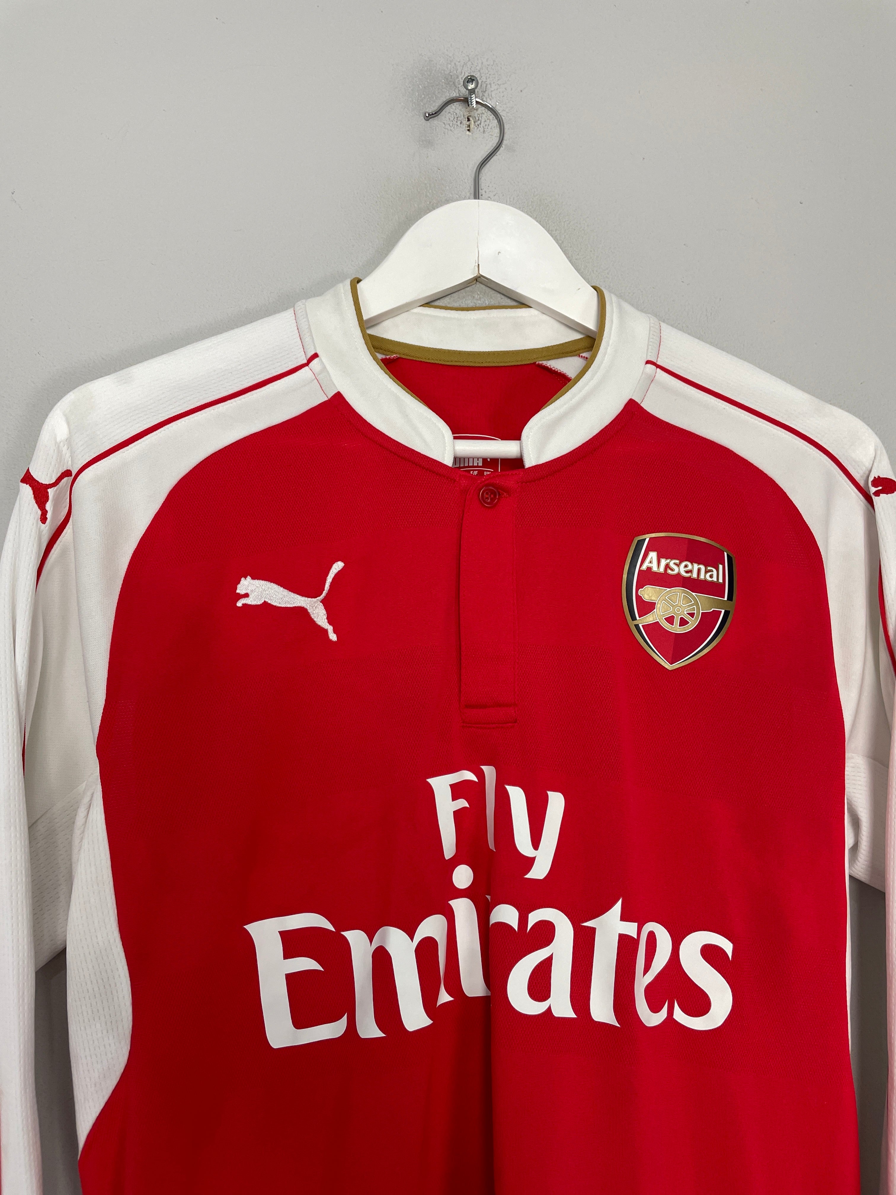 Shop 2015/16 ARSENAL L/S HOME SHIRT (M) PUMA, classic football shirts, vintage football shirts & retro soccer jerseys at Cult Kits