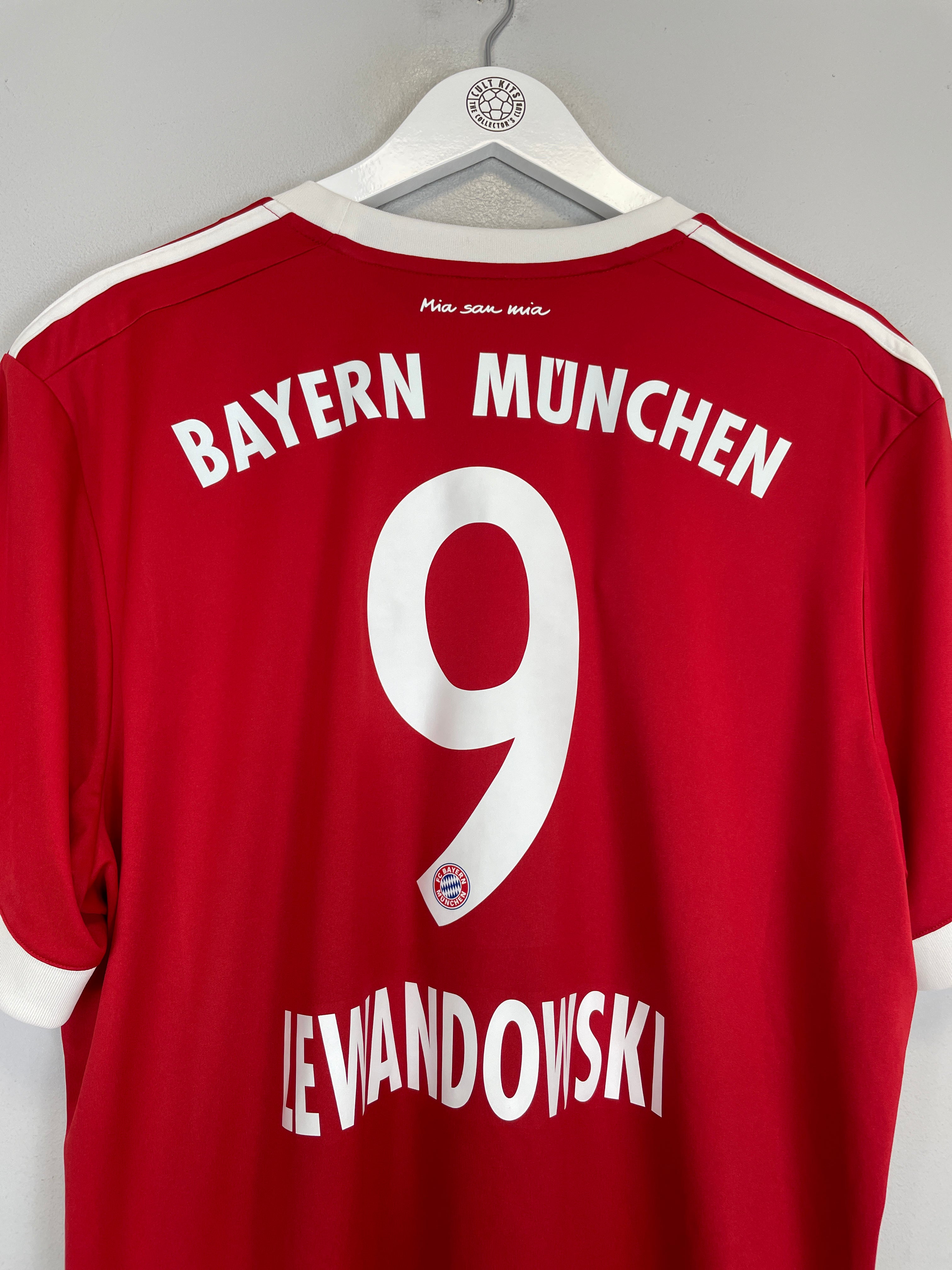 Shop 2017/18 BAYERN MUNICH LEWANDOWSKI #9 HOME SHIRT (XL) ADIDAS, classic football shirts, vintage football shirts & retro soccer jerseys at Cult Kits