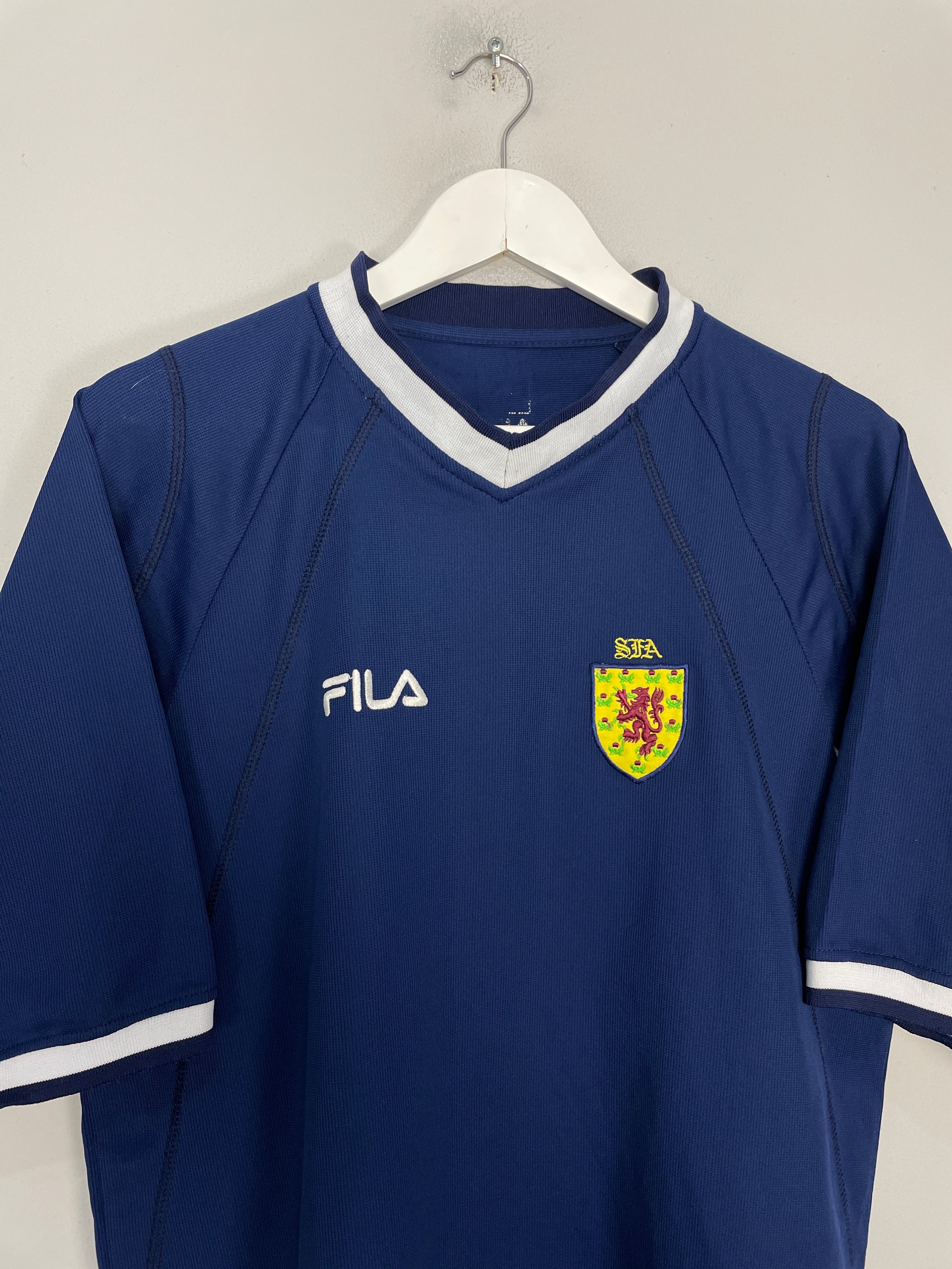 Shop 2000/02 SCOTLAND HOME SHIRT (XL) FILA, classic football shirts, vintage football shirts & retro soccer jerseys at Cult Kits