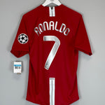 Shop 2007/09 MANCHESTER UNITED RONALDO #7 *BNWT* C/L FINAL HOME SHIRT (M) NIKE, classic football shirts, vintage football shirts & retro soccer jerseys at Cult Kits