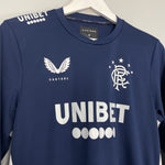Shop 2020/21 RANGERS L/S TRAINING SHIRT (M) CASTORE, classic football shirts, vintage football shirts & retro soccer jerseys at Cult Kits