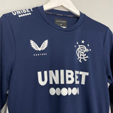 Shop 2020/21 RANGERS L/S TRAINING SHIRT (M) CASTORE, classic football shirts, vintage football shirts & retro soccer jerseys at Cult Kits