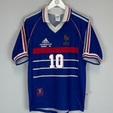 1998/00 FRANCE ZIDANE #10 HOME SHIRT (S) ADIDAS