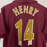 Shop 2005/06 ARSENAL HENRY #14 HOME SHIRT (M) NIKE, classic football shirts, vintage football shirts & retro soccer jerseys at Cult Kits