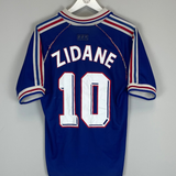 1998/00 FRANCE ZIDANE #10 HOME SHIRT (S) ADIDAS