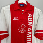Shop 1993/94 AJAX HOME SHIRT (L) UMBRO, classic football shirts, vintage football shirts & retro soccer jerseys at Cult Kits