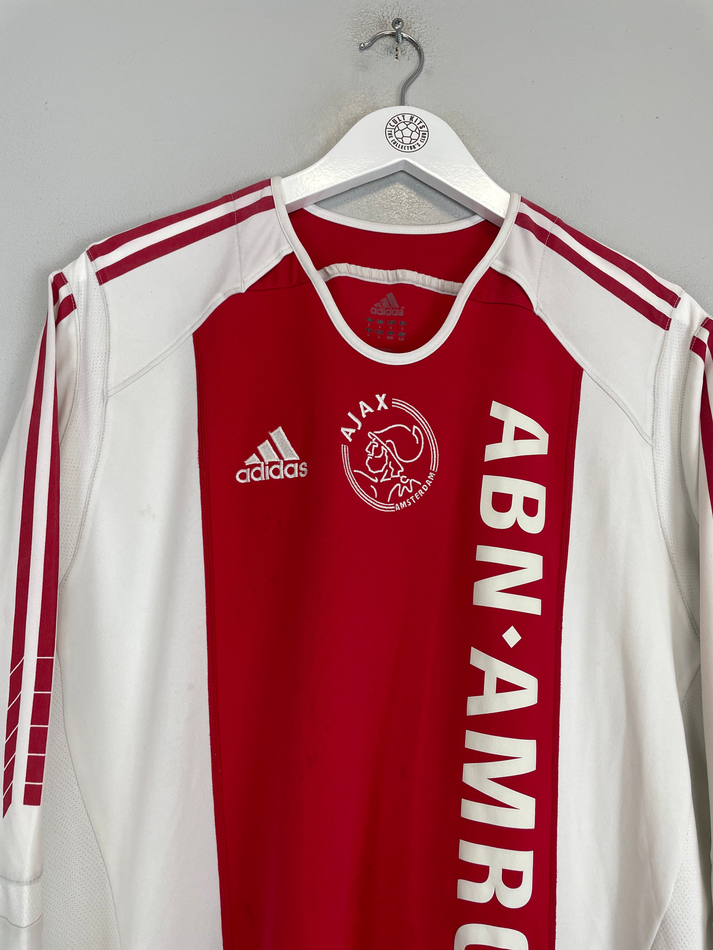 Shop 2002/04 AJAX L/S HOME SHIRT (L) ADIDAS, classic football shirts, vintage football shirts & retro soccer jerseys at Cult Kits