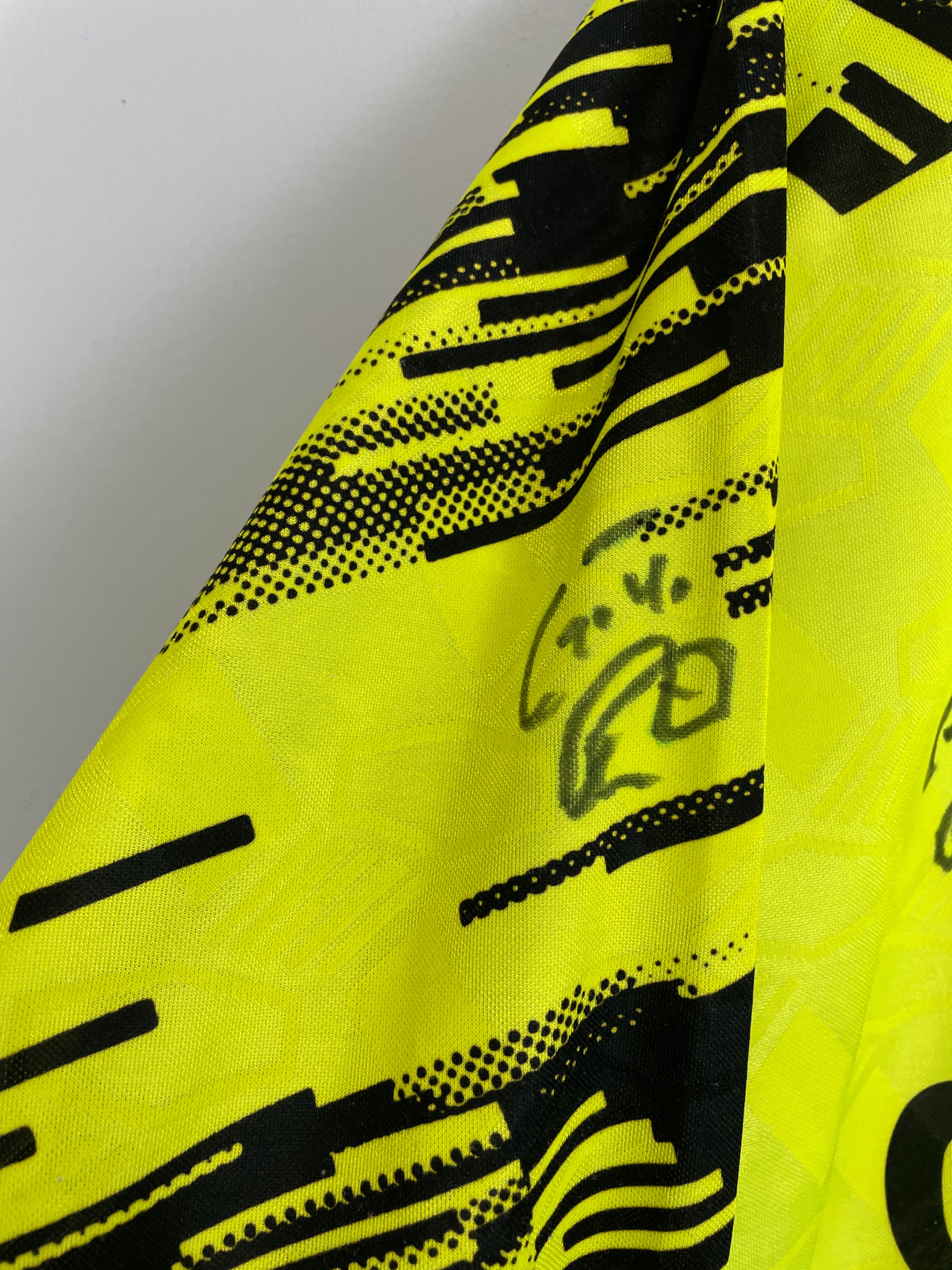 Shop 1993/94 DORTMUND *SIGNED* L/S HOME SHIRT (M) NIKE, classic football shirts, vintage football shirts & retro soccer jerseys at Cult Kits