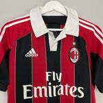 Shop 2012/13 AC MILAN BALOTELLI #45 HOME SHIRT (S) ADIDAS, classic football shirts, vintage football shirts & retro soccer jerseys at Cult Kits