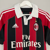 Shop 2012/13 AC MILAN BALOTELLI #45 HOME SHIRT (S) ADIDAS, classic football shirts, vintage football shirts & retro soccer jerseys at Cult Kits