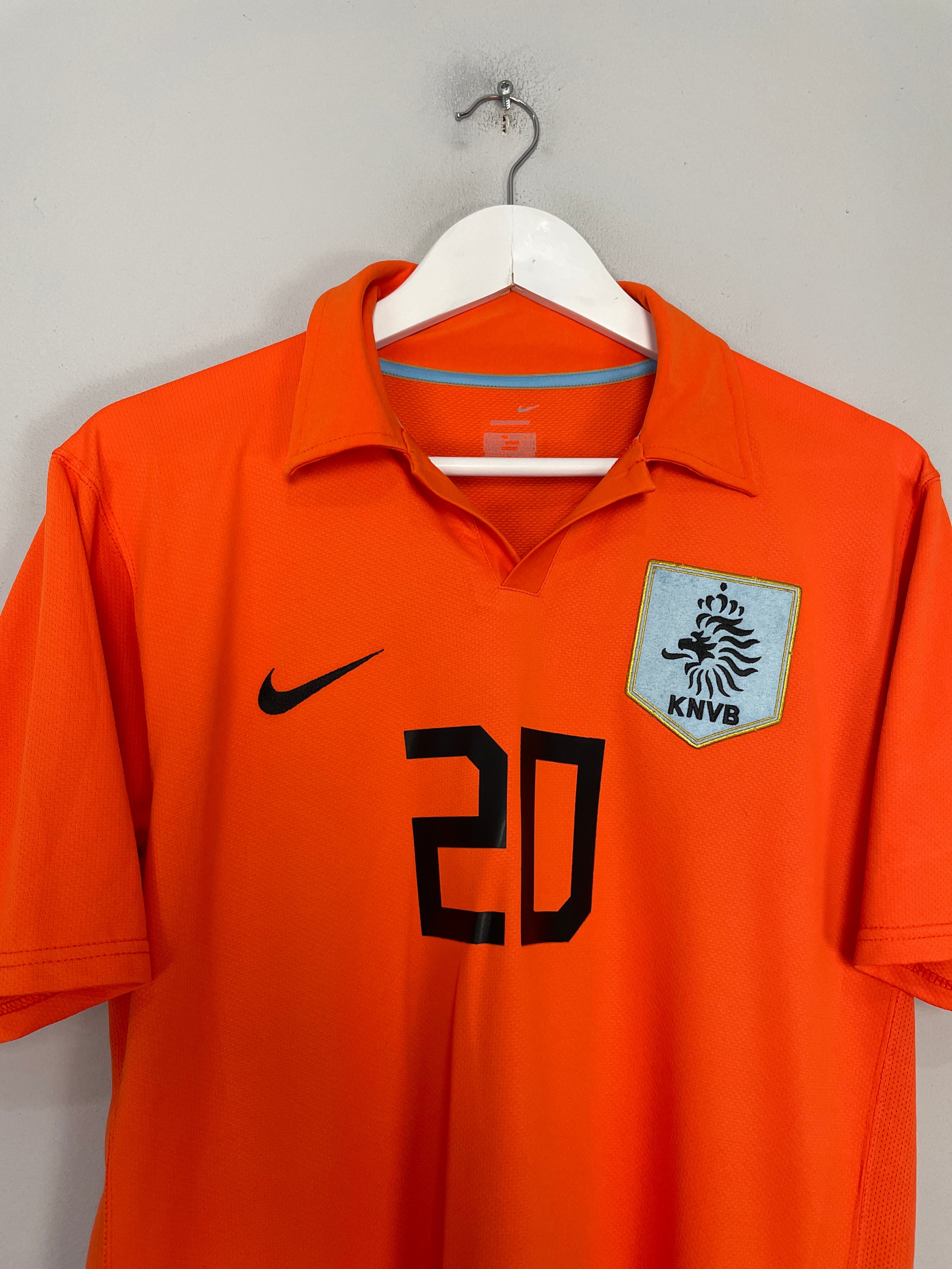 Shop 2006/08 NETHERLANDS SNEIJDER #20 HOME SHIRT (M) NIKE, classic football shirts, vintage football shirts & retro soccer jerseys at Cult Kits