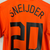 Shop 2006/08 NETHERLANDS SNEIJDER #20 HOME SHIRT (M) NIKE, classic football shirts, vintage football shirts & retro soccer jerseys at Cult Kits