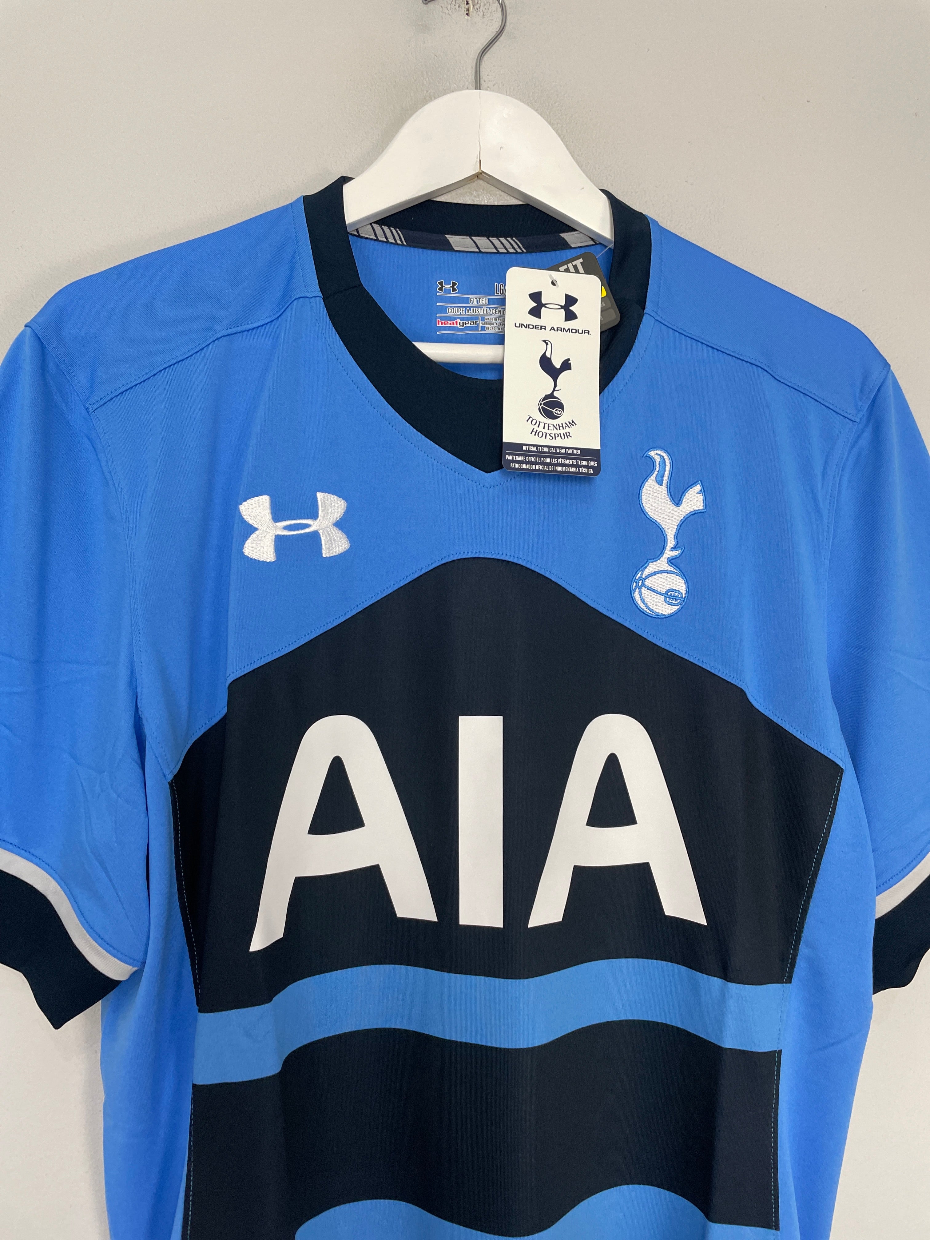 Shop 2015/16 TOTTENHAM KANE #10 *BNWT* AWAY SHIRT (L) UNDER ARMOUR, classic football shirts, vintage football shirts & retro soccer jerseys at Cult Kits