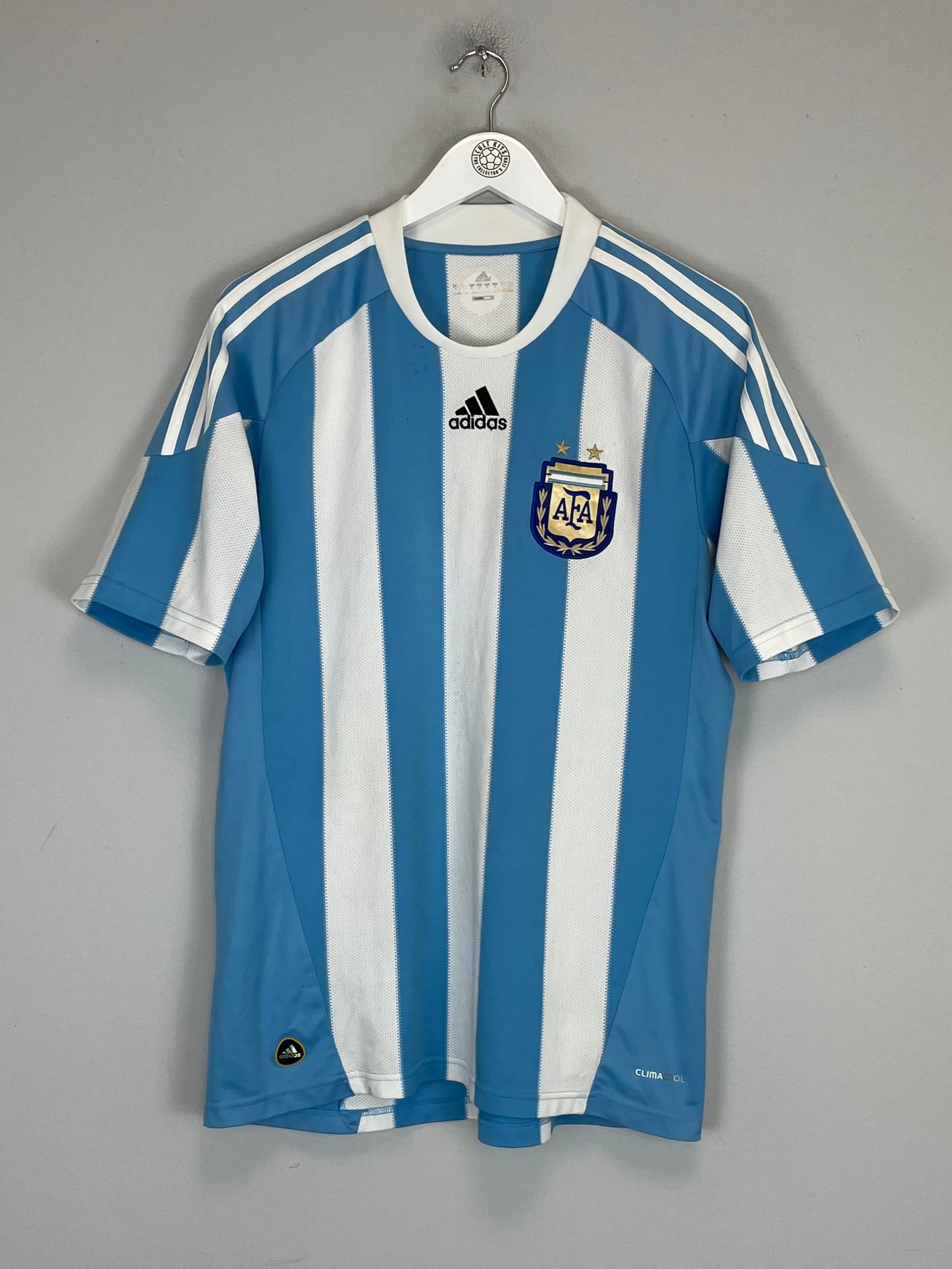 Buy 2010/11 ARGENTINA HOME SHIRT (M) ADIDAS ~ Free worldwide shipping available ~ Authentic Vintage Football Shirts from Cult Kits