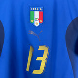 Shop 2006 ITALY NESTA #13 HOME SHIRT (M) PUMA, classic football shirts, vintage football shirts & retro soccer jerseys at Cult Kits