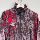 Shop 1996/97 AJAX TRACK JACKET (L) UMBRO, classic football shirts, vintage football shirts & retro soccer jerseys at Cult Kits