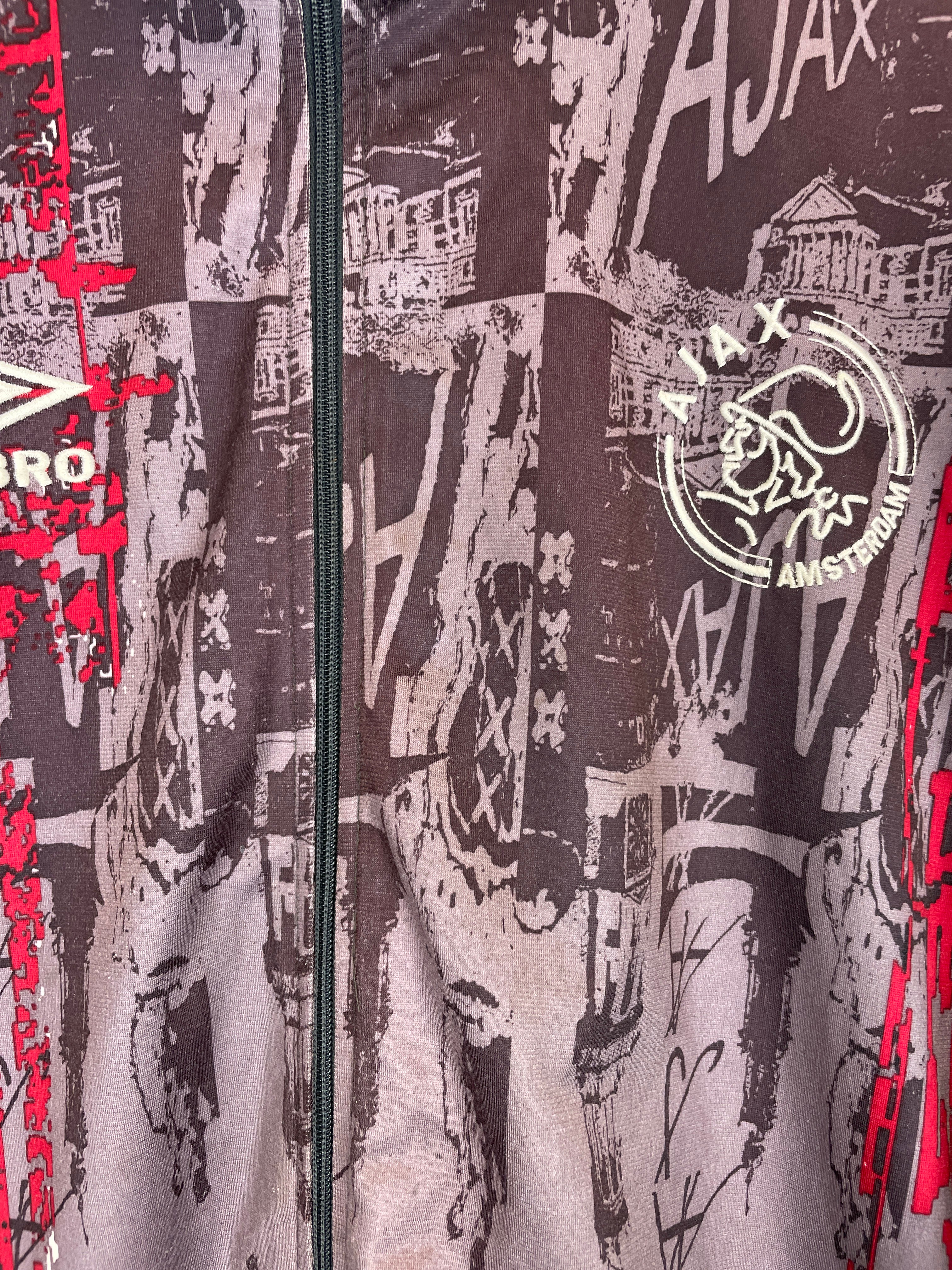 Shop 1996/97 AJAX TRACK JACKET (L) UMBRO, classic football shirts, vintage football shirts & retro soccer jerseys at Cult Kits