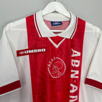 Shop 1998/99 AJAX HOME SHIRT (L) UMBRO, classic football shirts, vintage football shirts & retro soccer jerseys at Cult Kits
