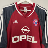 Shop 2001/02 BAYERN MUNICH HOME SHIRT (XXL) ADIDAS, classic football shirts, vintage football shirts & retro soccer jerseys at Cult Kits