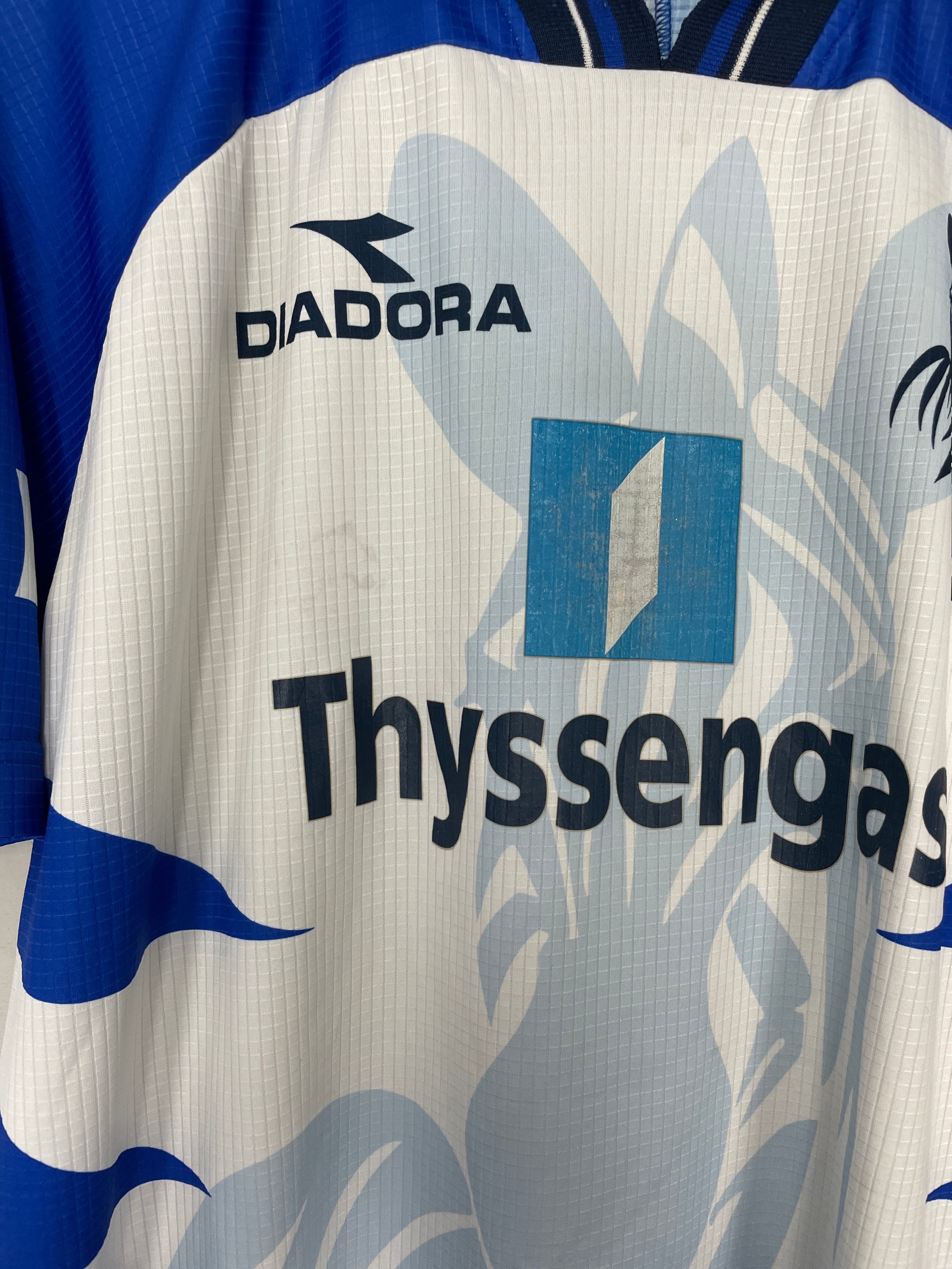 Shop 1998/99 DUISBERG #9 HOME SHIRT (L) DIADORA, classic football shirts, vintage football shirts & retro soccer jerseys at Cult Kits