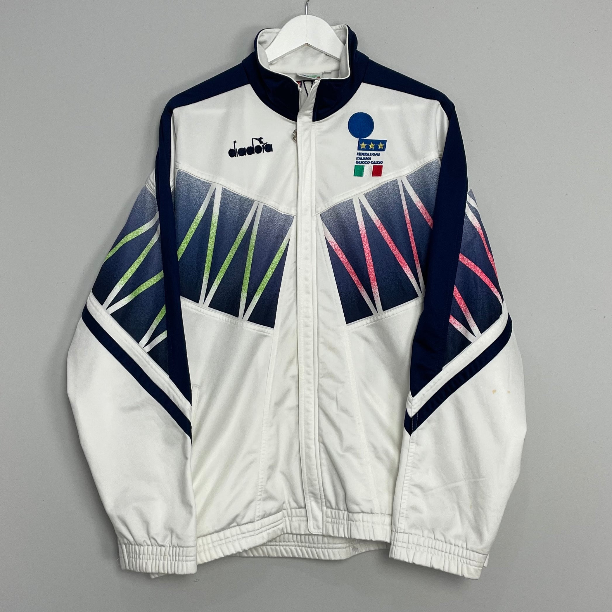 Shop 1994 ITALY TRAINING JACKET (XL) DIADORA, classic football shirts, vintage football shirts & retro soccer jerseys at Cult Kits