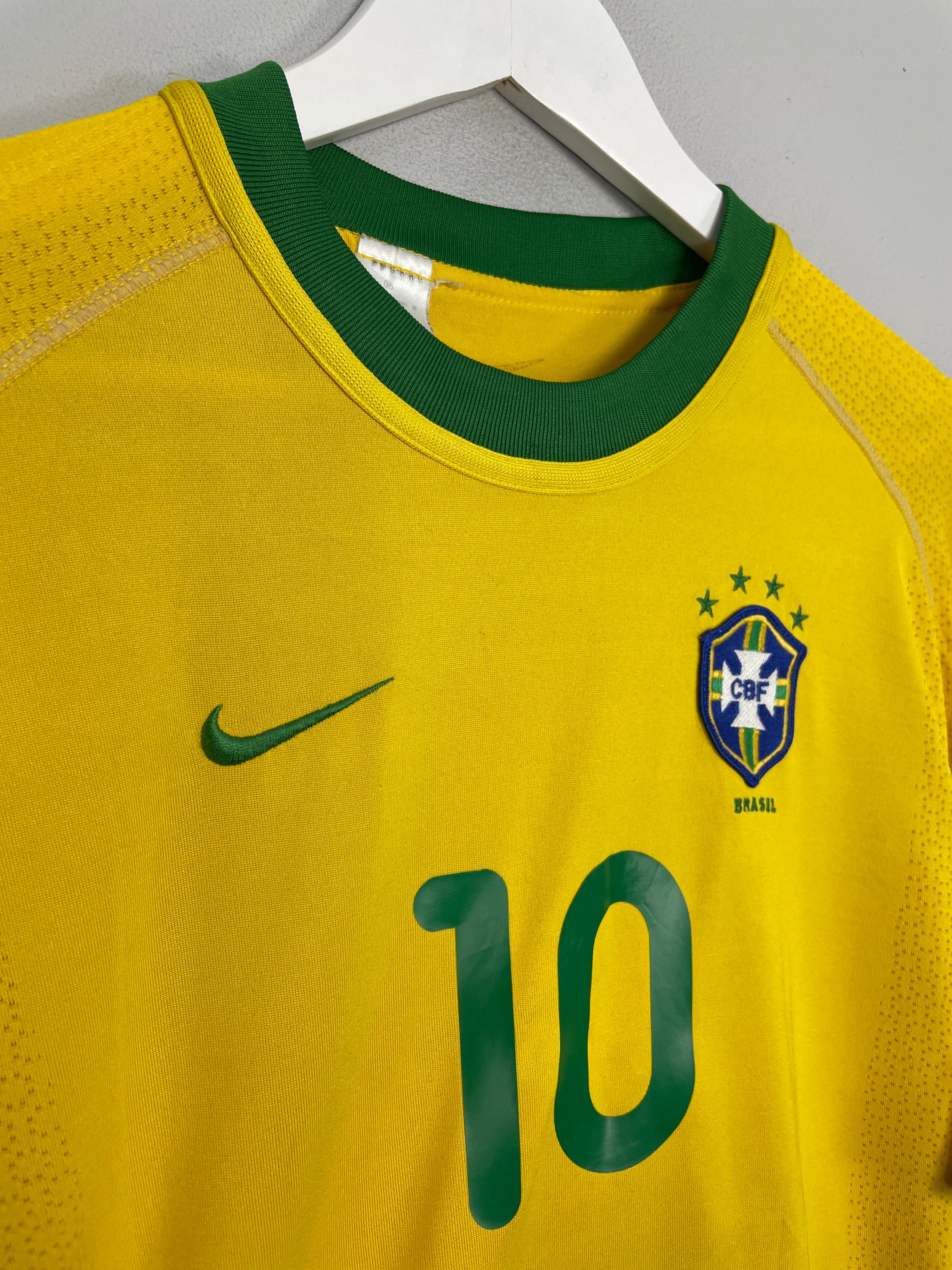 Shop 2000/02 BRAZIL RIVALDO #10 HOME SHIRT (M) NIKE, classic football shirts, vintage football shirts & retro soccer jerseys at Cult Kits