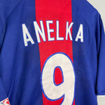 Shop 2000/01 PSG ANELKA #9 HOME SHIRT (XL) NIKE, classic football shirts, vintage football shirts & retro soccer jerseys at Cult Kits