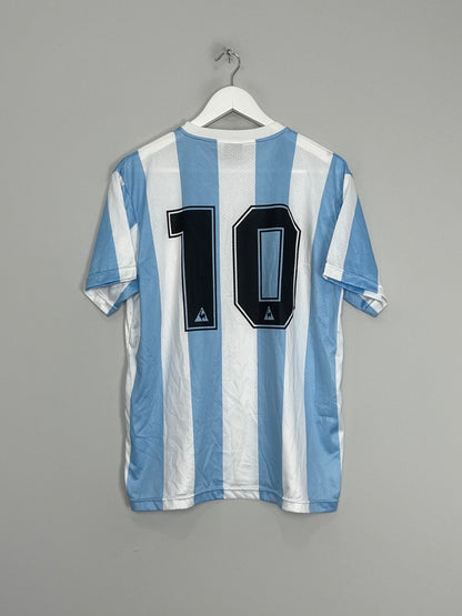 1986 ARGENTINA *RE-ISSUE* #10 HOME SHIRT (L) LE COQ