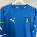 Shop 2003/04 ITALY HOME SHIRT (M) PUMA, classic football shirts, vintage football shirts & retro soccer jerseys at Cult Kits