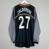 2006/07 ATALANTA CALDERONI #27 *PLAYER ISSUE + SIGNED* GK SHIRT (XXL) ASICS