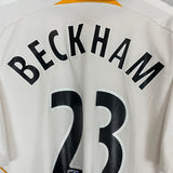 2007/08 LA GALAXY BECKHAM #23 HOME SHIRT (L) ADIDAS