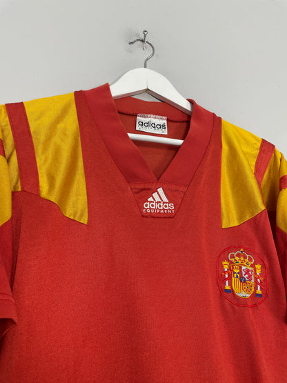 1992/93 SPAIN HOME SHIRT (L) ADIDAS