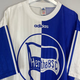 1996/97 HERTHA BERLIN HOME SHIRT (XL) ADIDAS