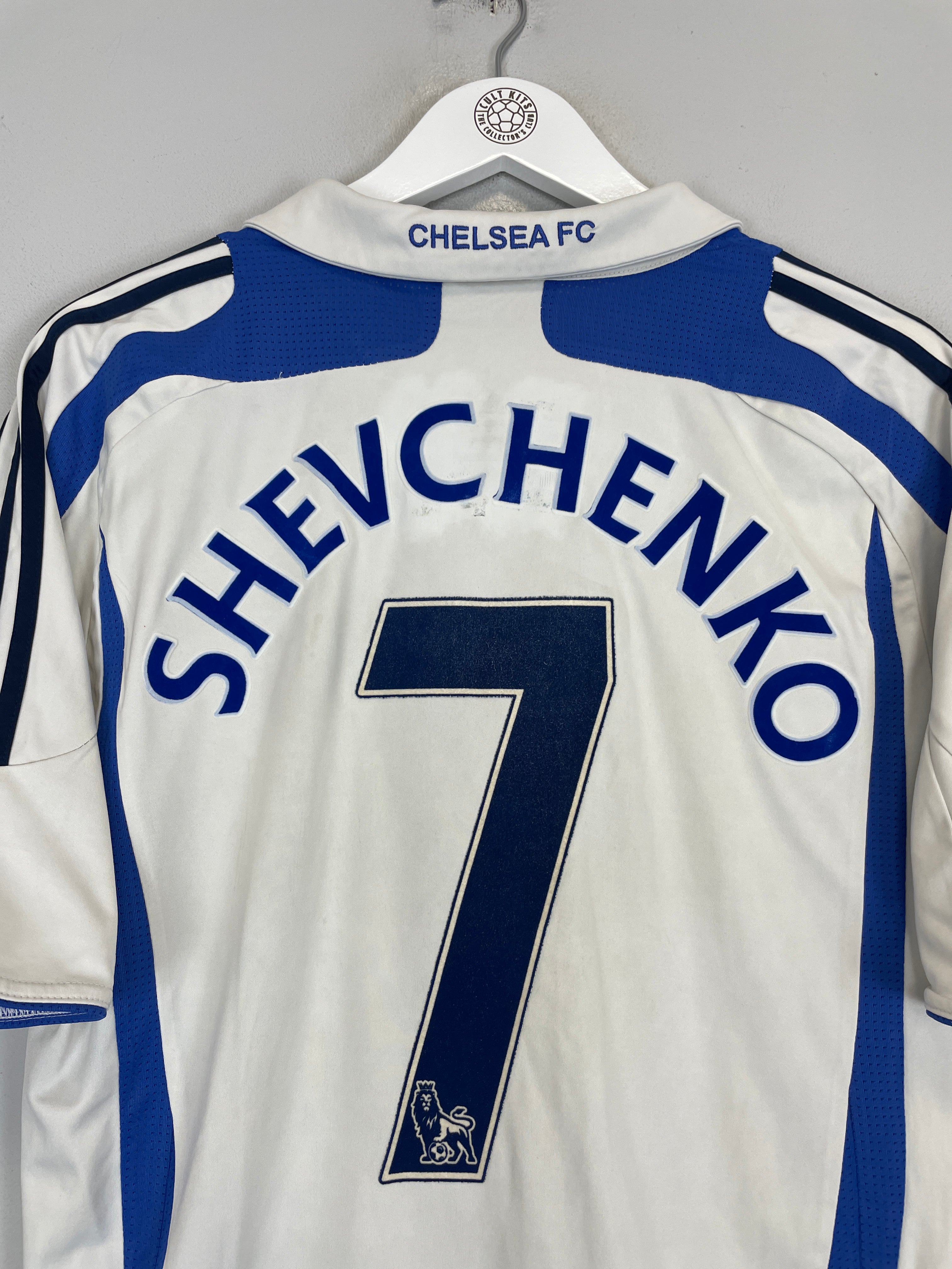 Shop 2007/08 CHELSEA SHEVCHENKO #7 AWAY SHIRT (M) ADIDAS, classic football shirts, vintage football shirts & retro soccer jerseys at Cult Kits