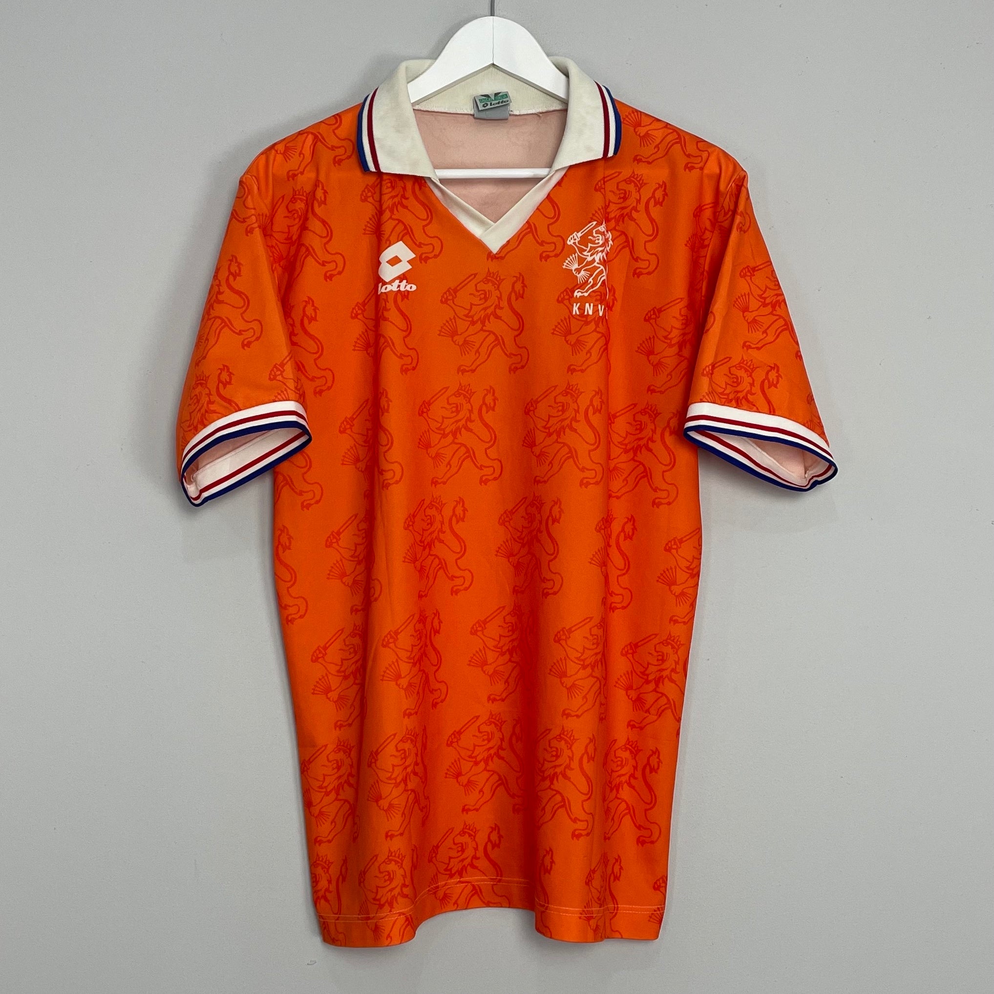 Shop 1994 NETHERLANDS HOME SHIRT (M) LOTTO, classic football shirts, vintage football shirts & retro soccer jerseys at Cult Kits