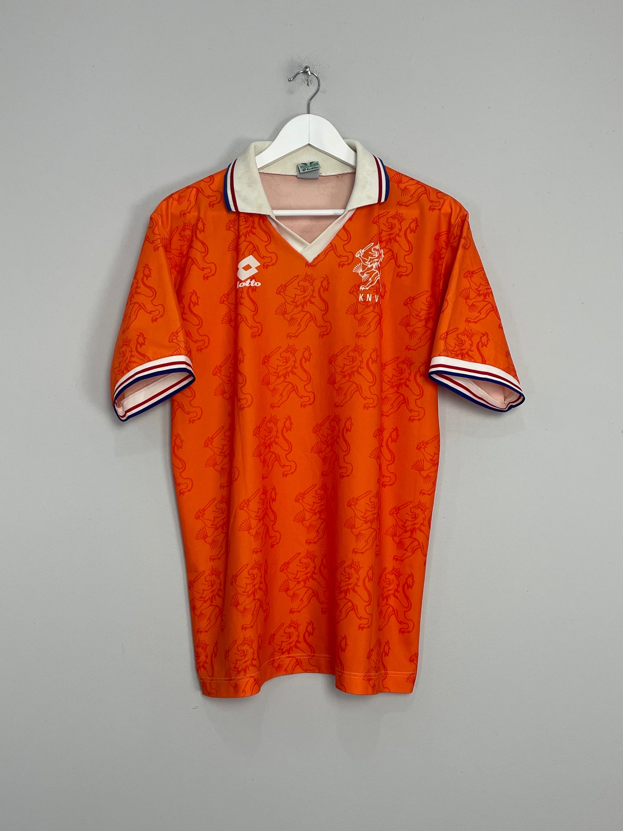 Shop 1994 NETHERLANDS HOME SHIRT (M) LOTTO, classic football shirts, vintage football shirts & retro soccer jerseys at Cult Kits