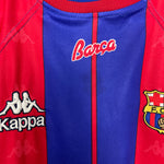Shop 1997/98 BARCELONA HOME SHIRT (L) KAPPA, classic football shirts, vintage football shirts & retro soccer jerseys at Cult Kits