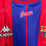 Shop 1997/98 BARCELONA HOME SHIRT (L) KAPPA, classic football shirts, vintage football shirts & retro soccer jerseys at Cult Kits