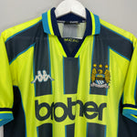 Shop 1998/99 MANCHESTER CITY AWAY SHIRT (L) KAPPA, classic football shirts, vintage football shirts & retro soccer jerseys at Cult Kits