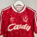 Shop 1989/91 LIVERPOOL HOME SHIRT (M) ADIDAS, classic football shirts, vintage football shirts & retro soccer jerseys at Cult Kits