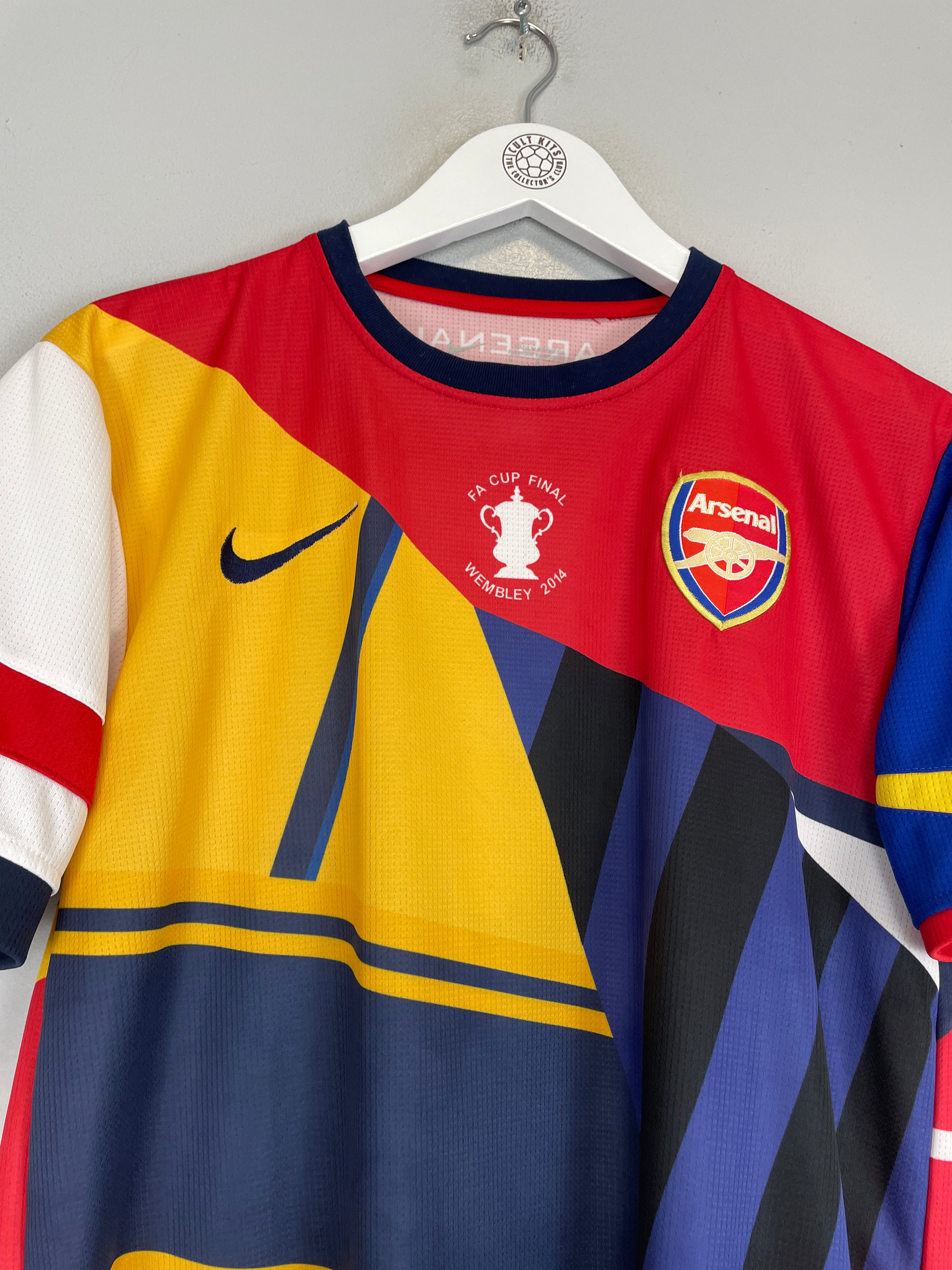 Shop 2014 ARSENAL SPECIAL FA CUP COMMEMORATIVE SHIRT (M) NIKE, classic football shirts, vintage football shirts & retro soccer jerseys at Cult Kits