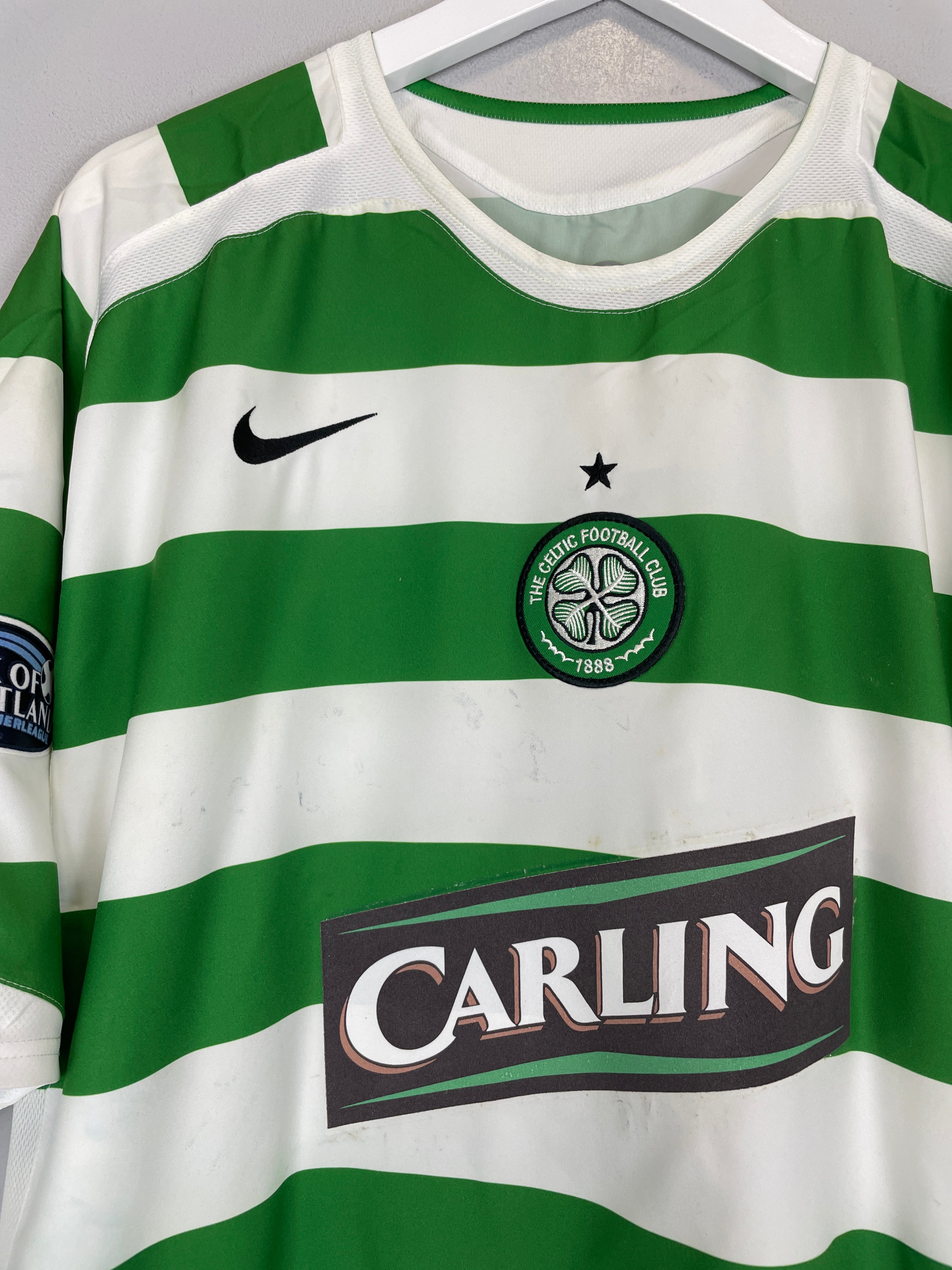 Shop 2005/07 CELTIC KEANE #16 HOME SHIRT (XXL) NIKE, classic football shirts, vintage football shirts & retro soccer jerseys at Cult Kits