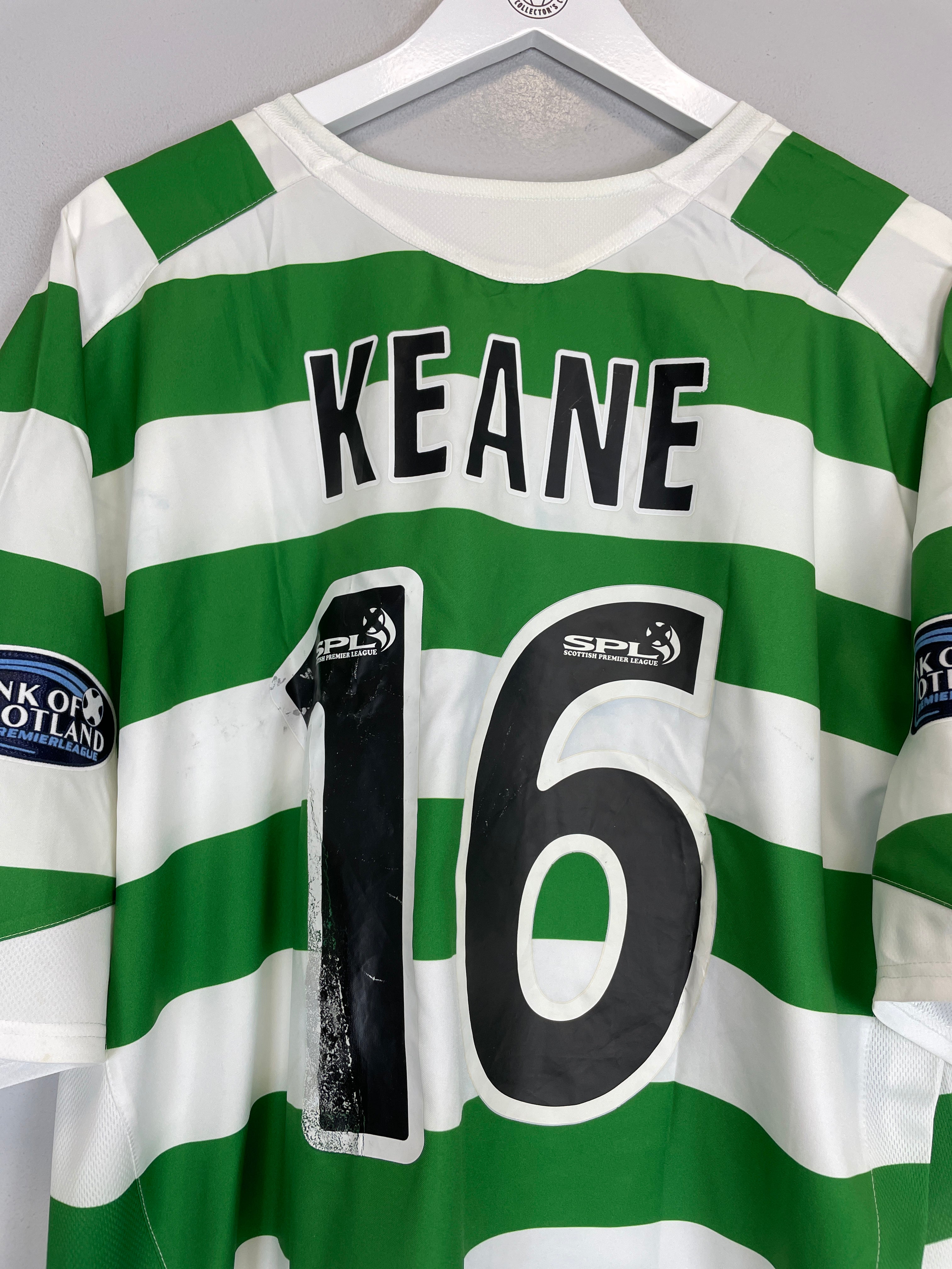 Shop 2005/07 CELTIC KEANE #16 HOME SHIRT (XXL) NIKE, classic football shirts, vintage football shirts & retro soccer jerseys at Cult Kits