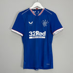 Shop 2020/21 RANGERS HOME SHIRT (S) CASTORE, classic football shirts, vintage football shirts & retro soccer jerseys at Cult Kits