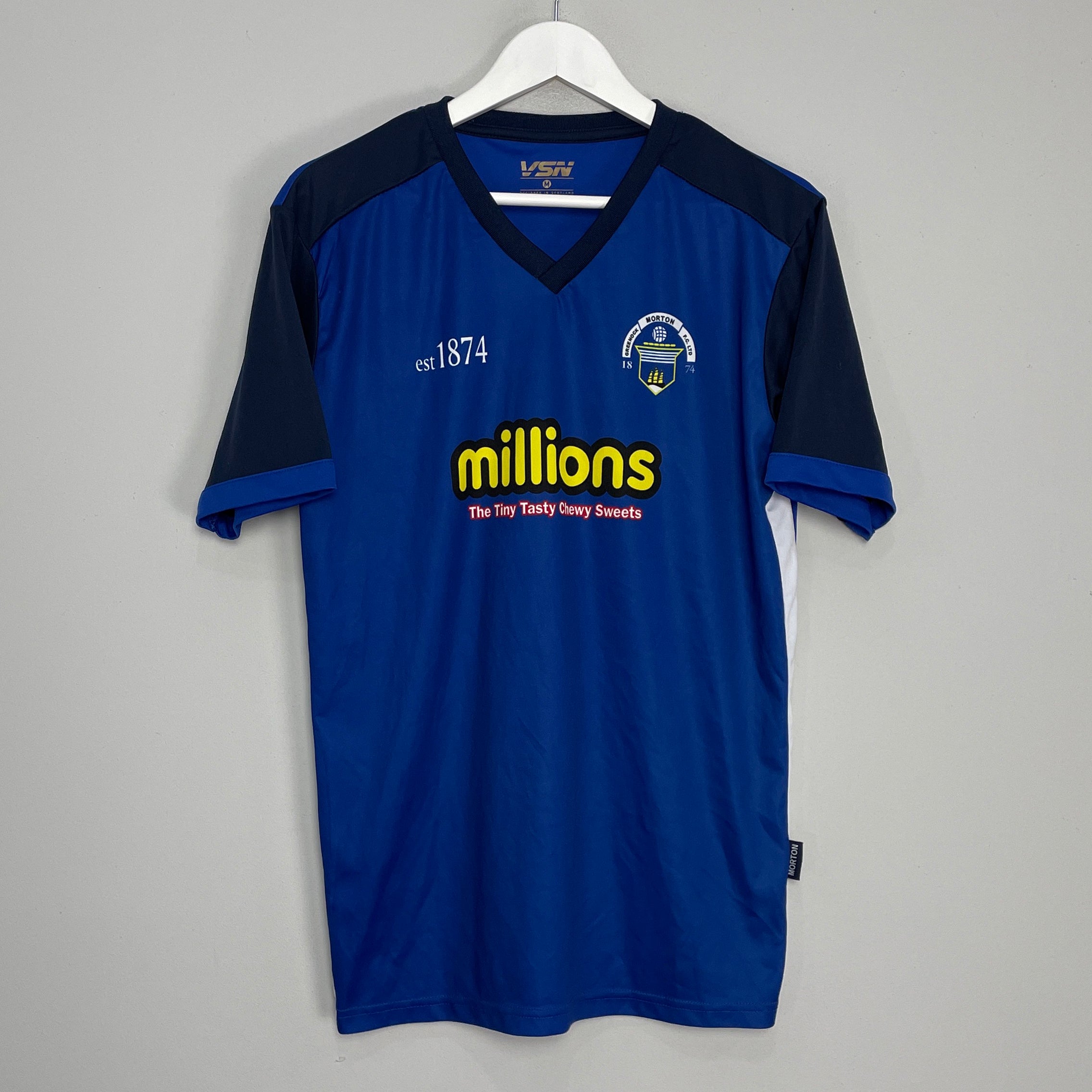 Shop 2018/19 GREENOCK MORTON TRAINING SHIRT (M) VSN, classic football shirts, vintage football shirts & retro soccer jerseys at Cult Kits