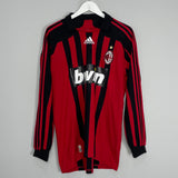2007/08 AC MILAN KAKA #22 L/S HOME SHIRT (M) ADIDAS