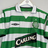 Shop 2004/05 CELTIC JUNINHO #7 HOME SHIRT (L) UMBRO, classic football shirts, vintage football shirts & retro soccer jerseys at Cult Kits