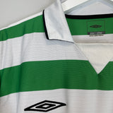 Shop 2004/05 CELTIC JUNINHO #7 HOME SHIRT (L) UMBRO, classic football shirts, vintage football shirts & retro soccer jerseys at Cult Kits