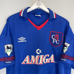Shop 1993/94 CHELSEA HODDLE #20 HOME SHIRT (XL) UMBRO, classic football shirts, vintage football shirts & retro soccer jerseys at Cult Kits