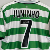Shop 2004/05 CELTIC JUNINHO #7 HOME SHIRT (L) UMBRO, classic football shirts, vintage football shirts & retro soccer jerseys at Cult Kits
